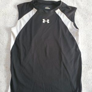 Under Armour YLG 100% Polyester Muscle Shirt, Youth Sz L (Adult XS)